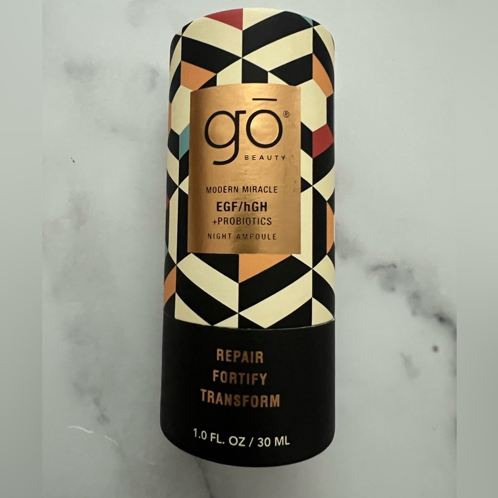 GO BEAUTY GLOWING EFG/hGH + Probiotics Night Ampoule 30ml NIB